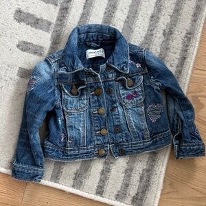 Baby gap jean jacket with embroidery